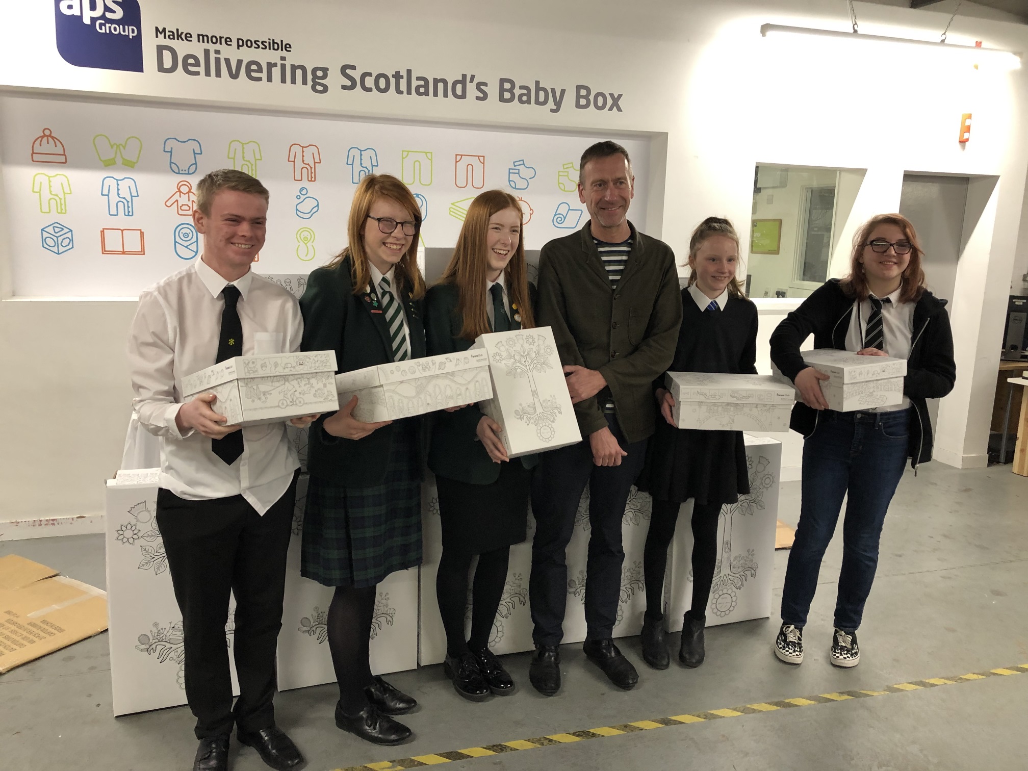 St Columba's pupils design features on Scotland's Baby Box