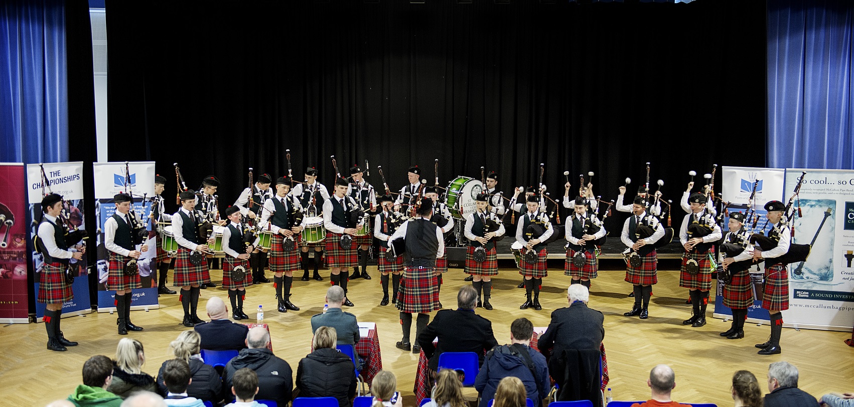 St Columba's Competes at Scottish Schools' Pipe Band Championships
