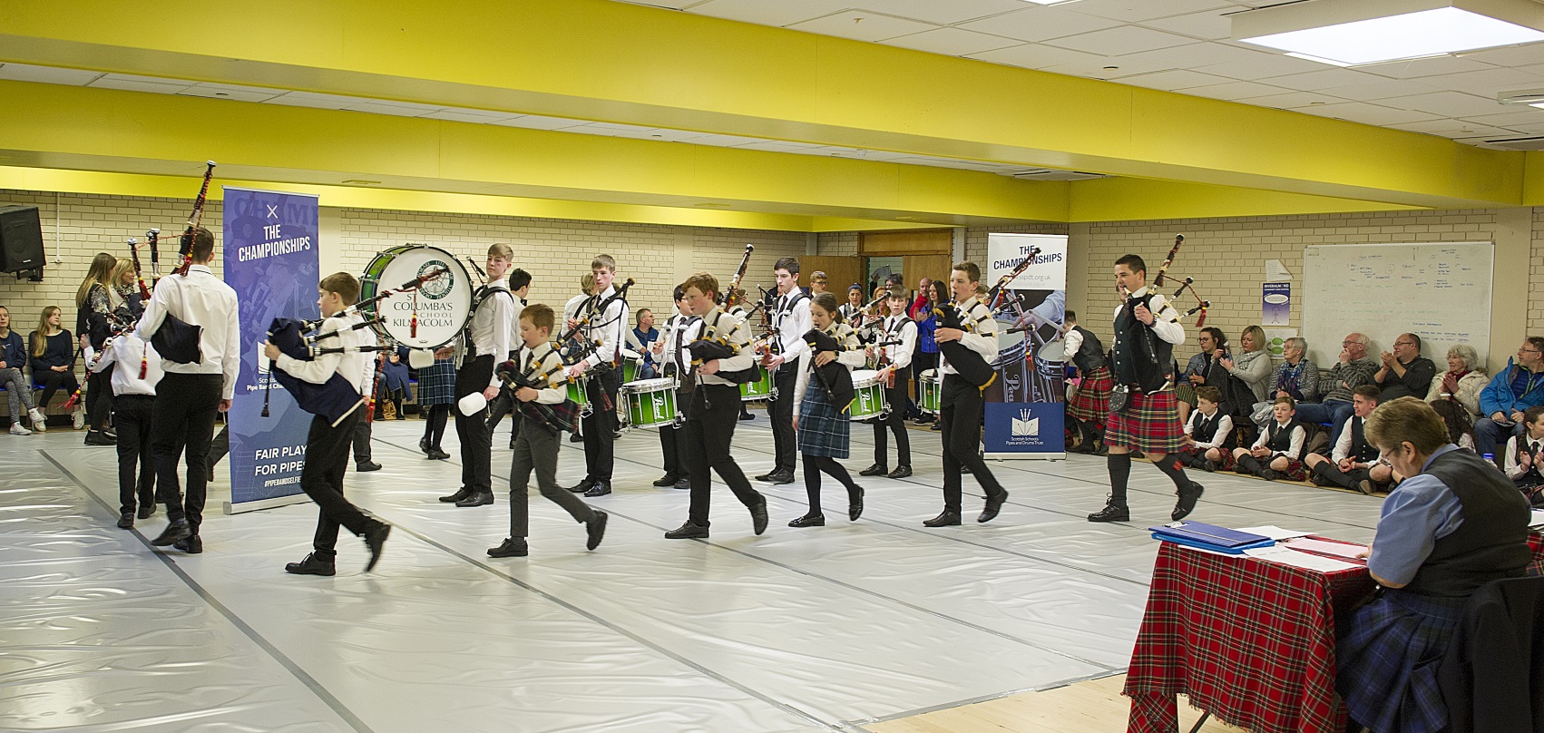 St Columba's Competes at Scottish Schools' Pipe Band Championships