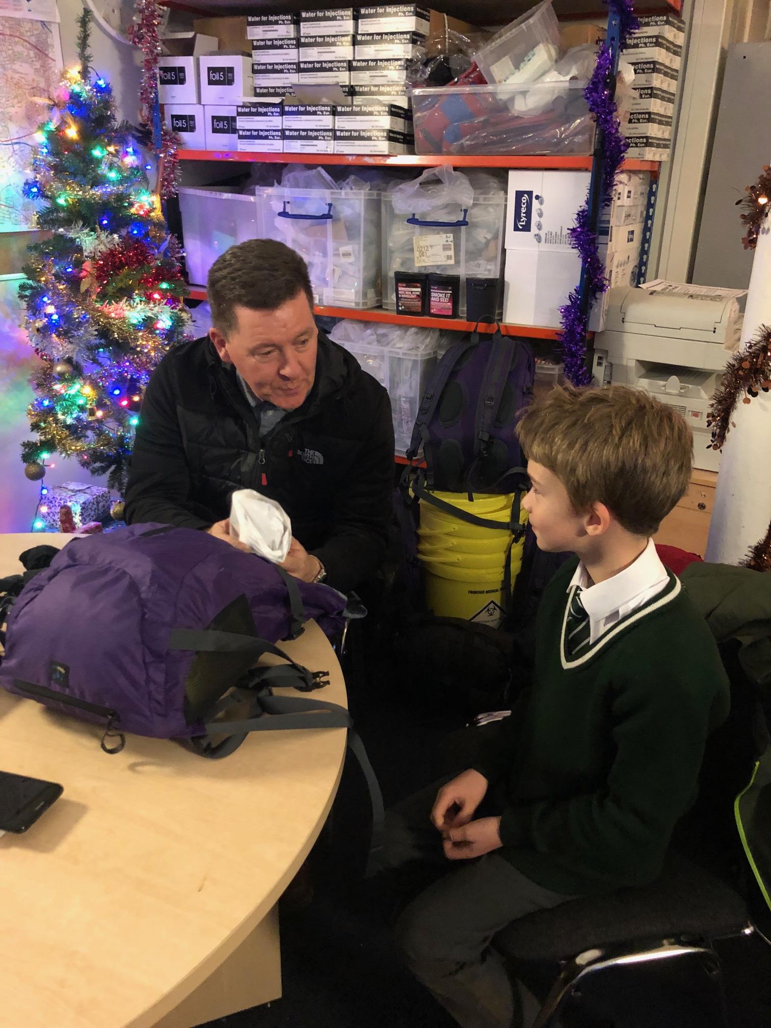 St Columba's Pupil Inspired by 'Wee Sleep Out'
